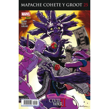 Mapache Cohete y Groot 25